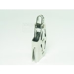 Niederholer Block Mit V Klemme 6mm 1 Rolle + BÜgel Gleitlager